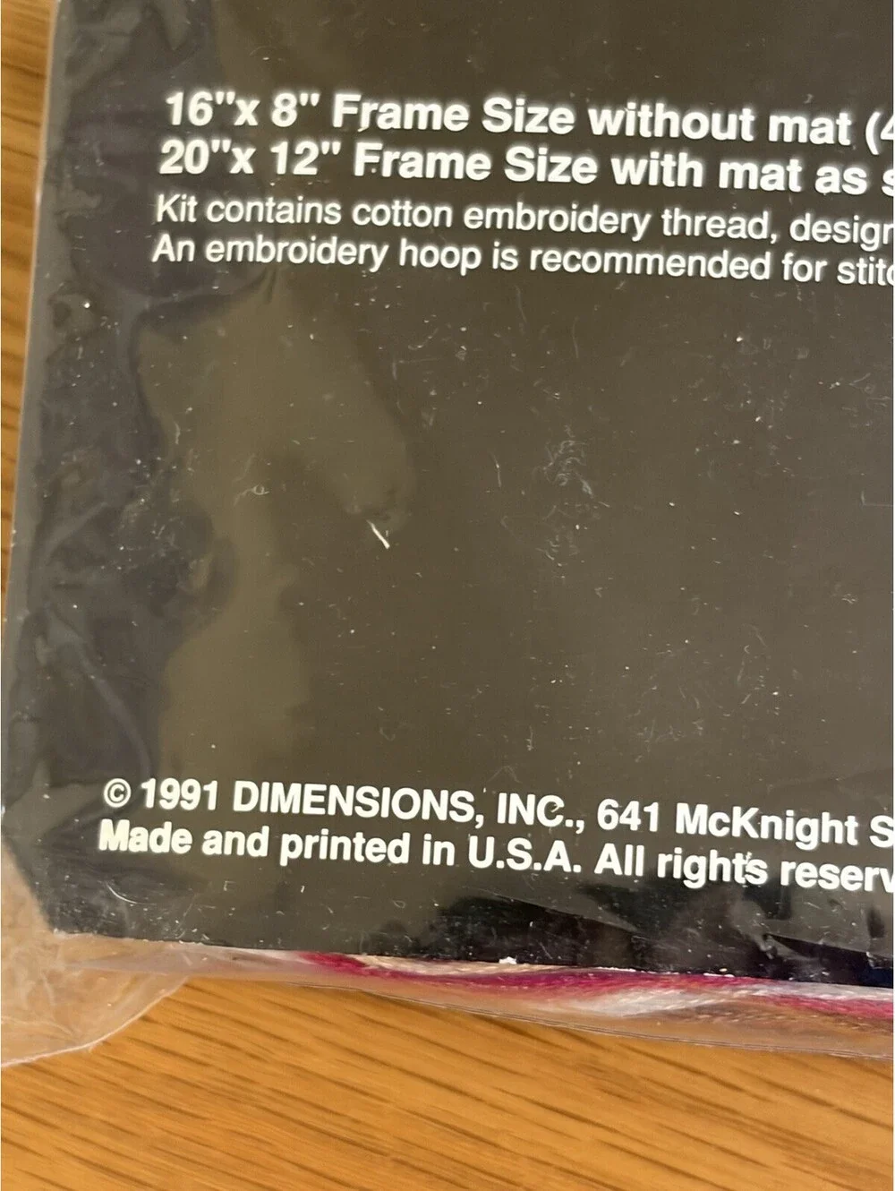 Vintage Dimensions Stamped Cross Stitch Kit God Grant Me Serenity #3118 1991 NOS